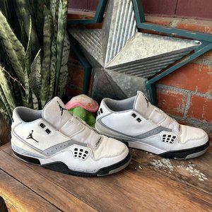 Mens Nike Air Jordan Flight 23 White Cement/Black Shoes Sneaker 317820-117 Sz 11